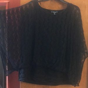Black lace blouse